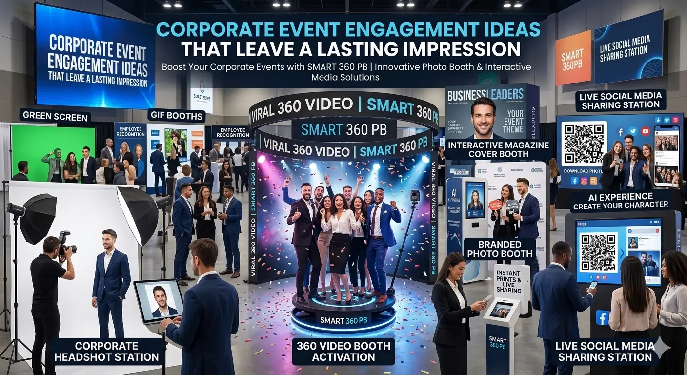 Corporate event engagement with a photo booth in Islamabad