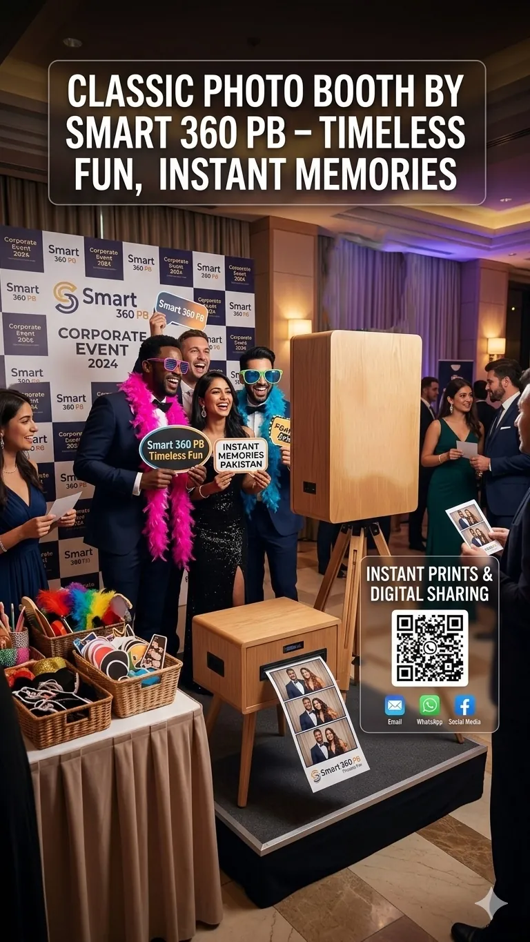 Classic photo booth rental in Islamabad and Rawalpindi